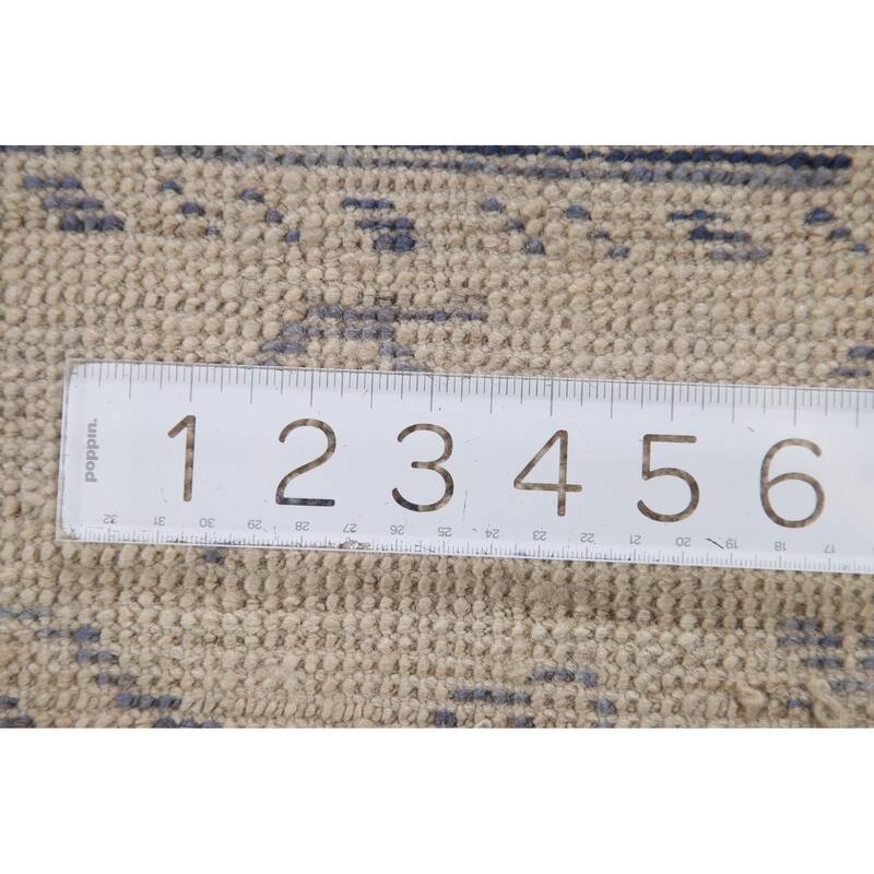 Hand Knotted Oriental 100% Wool Carpet Transitional All-Over Navy Blue & Blues Oushak Area Rug - 5' 0'' X 3' 2''