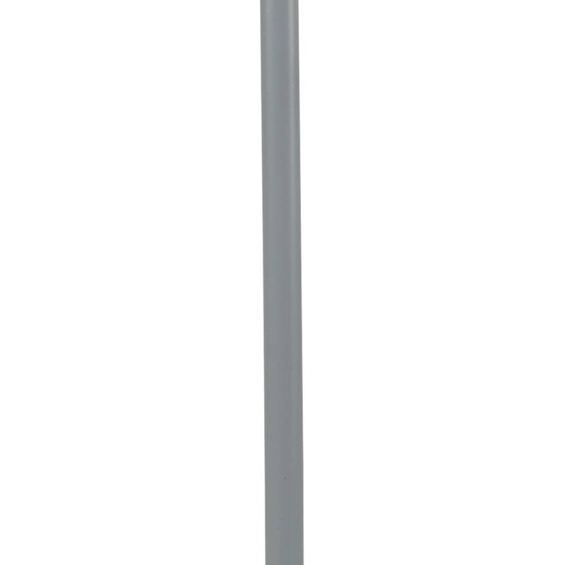 Curved Arm Desk Lamp with Glass Shade - 15.75" - Gray
