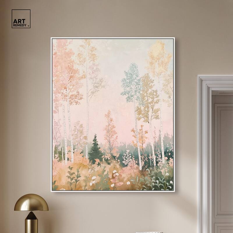 Birch Trees Canvas by Art Remedy