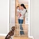 preview thumbnail 6 of 5, Position & Lock Adjustable Wood Baby Gate