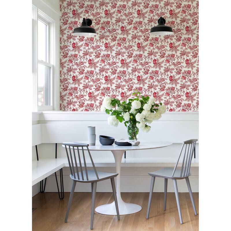 A-Street Prints Cecilia Red Fruit Wallpaper