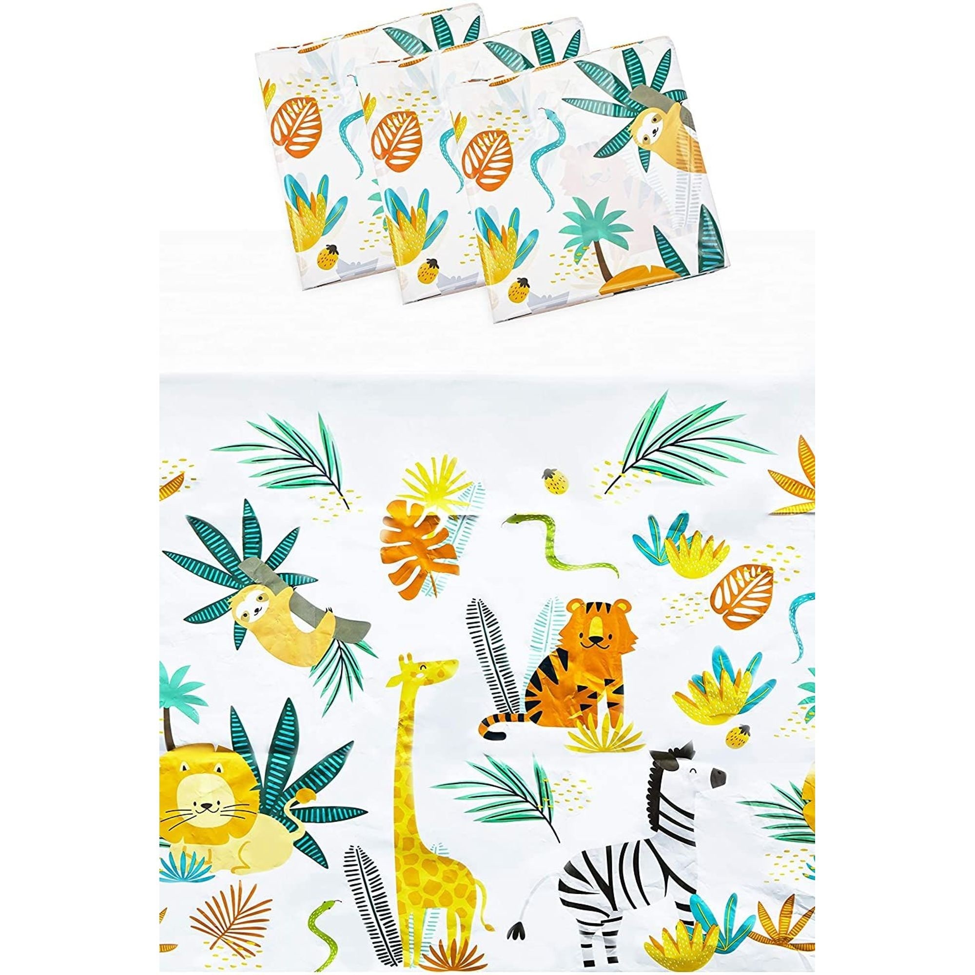 Safari plastic tablecloth discount