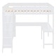 preview thumbnail 14 of 35, Full Size Loft Bed with Desk and Shelf