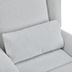 preview thumbnail 21 of 45, Boucle Metal Base Power Recliner Chair with 360° Swivel, 90°-165° Adjustable Backrest, Extended Footrest