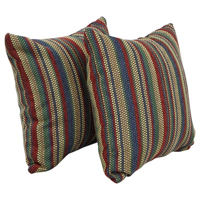 Blazing Needles 17-inch Square Throw Pillows (Set of 2)