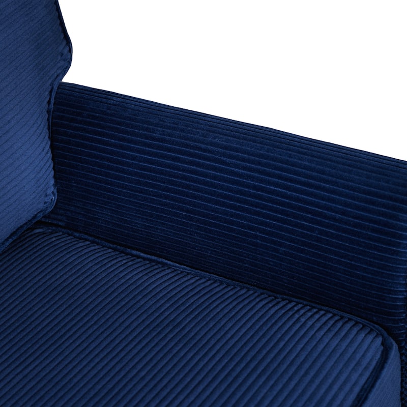 Modern 2-Seater Sofa,Padded Armrests