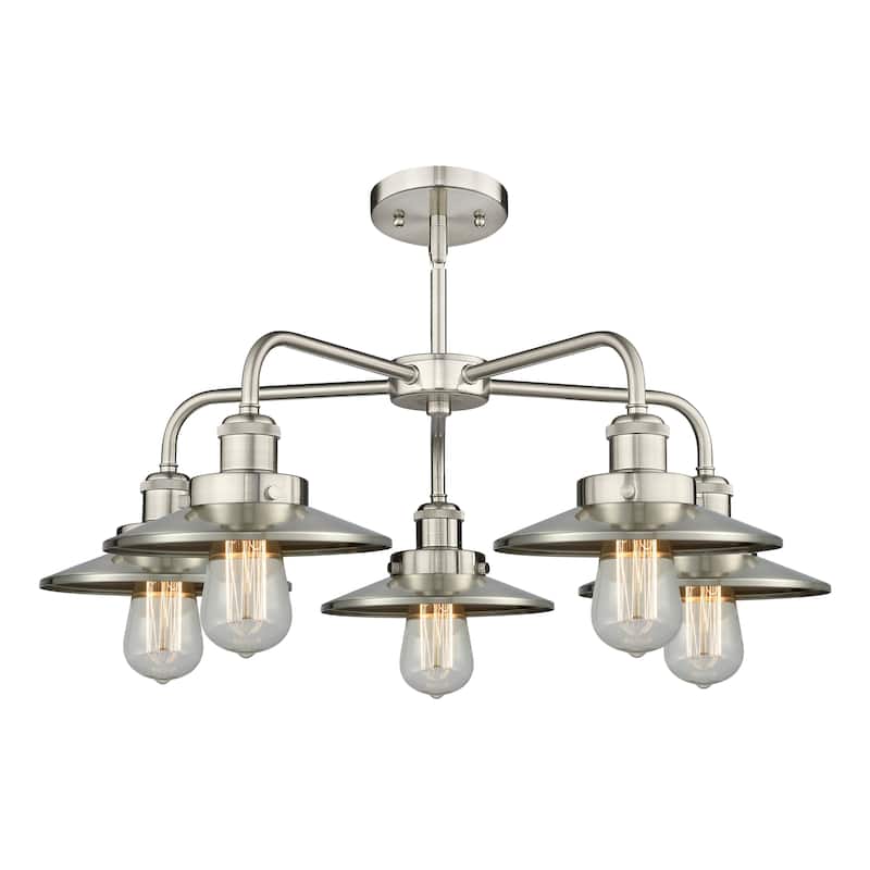 Innovations Lighting Ballston Urban - 5 Light 26" Stem Hung Chandelier
