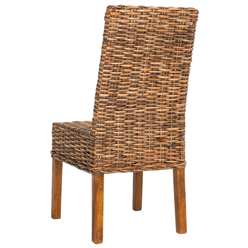 SAFAVIEH Marcy Brown Side Chair (Set of 2) - 18.1" W x 19.7" L x 39" H - 19"W x 22"D x 39"H