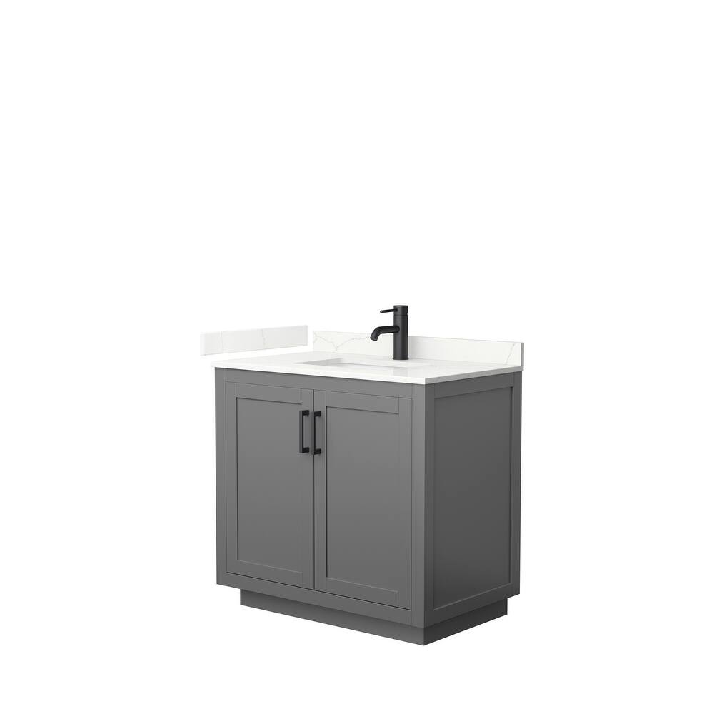 Miranda 36-inch Single Vanity, Quartz Top