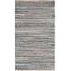preview thumbnail 5 of 15, SAFAVIEH Handmade Cape Cod Almina Coastal Jute Rug 2' x 3' - Natural/Blue - Rectangle