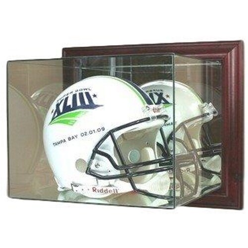 Shop Wall Mounted Cherry Wood Full Size Football Helmet Display