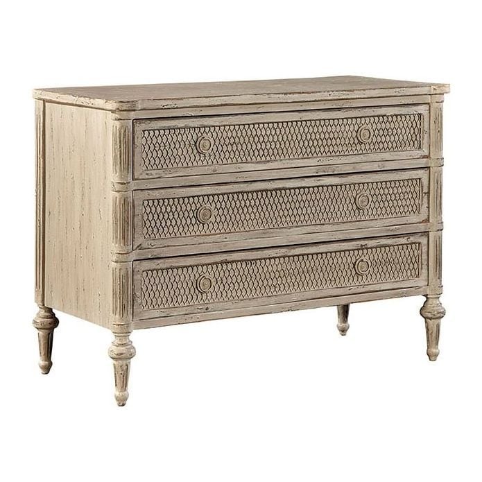 Freeport Large 44-inch Distressed Finish Mesh Front Field Chest
