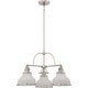 preview thumbnail 1 of 4, Quoizel Grant 3-Light 16" Transitional Chandelier in Brushed Nickel Brushed Nickel