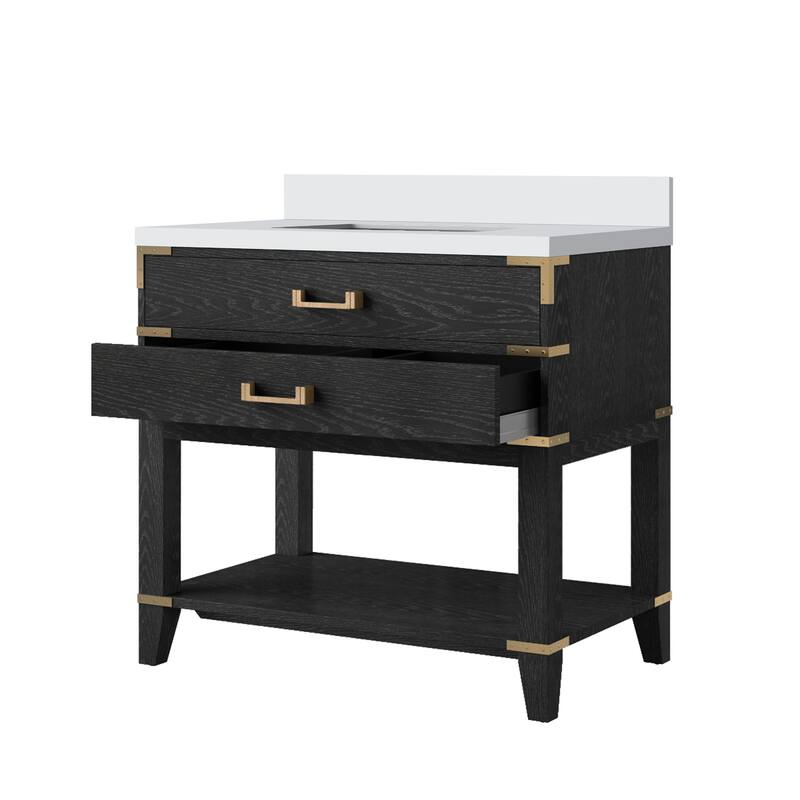 Norwalk Bath Vanity with Cultured Marble Top and Sink