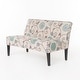Thumbnail 3, Dejon Modern Floral Upholstered Fabric Love Seat by Christopher Knight Home - 30.25" L x 50.00" W x 32.00" H. Changes active main hero.