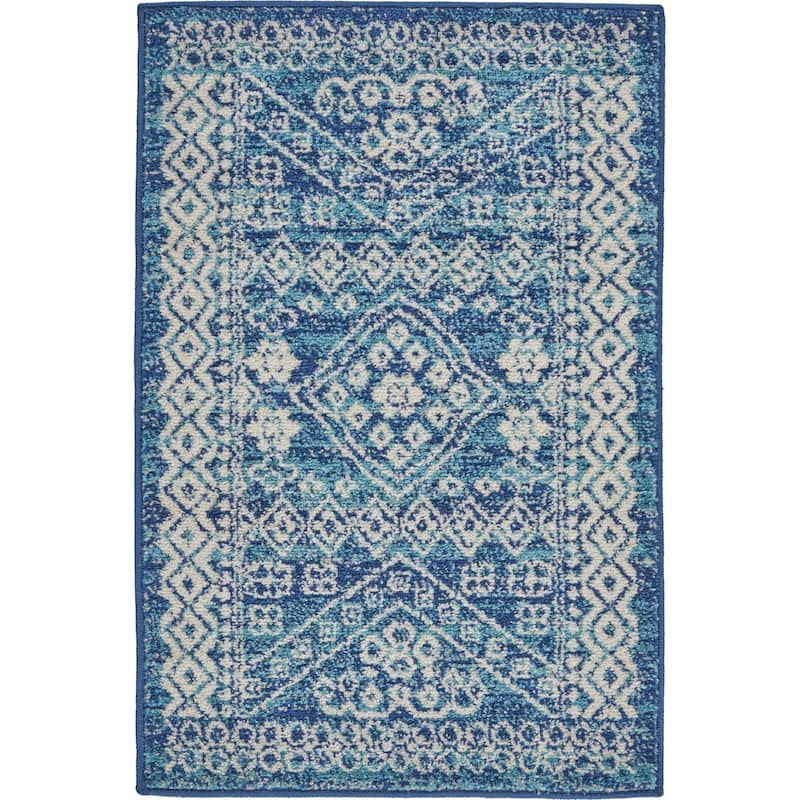Nourison Passion Distressed Geometric Tribal Area Rug