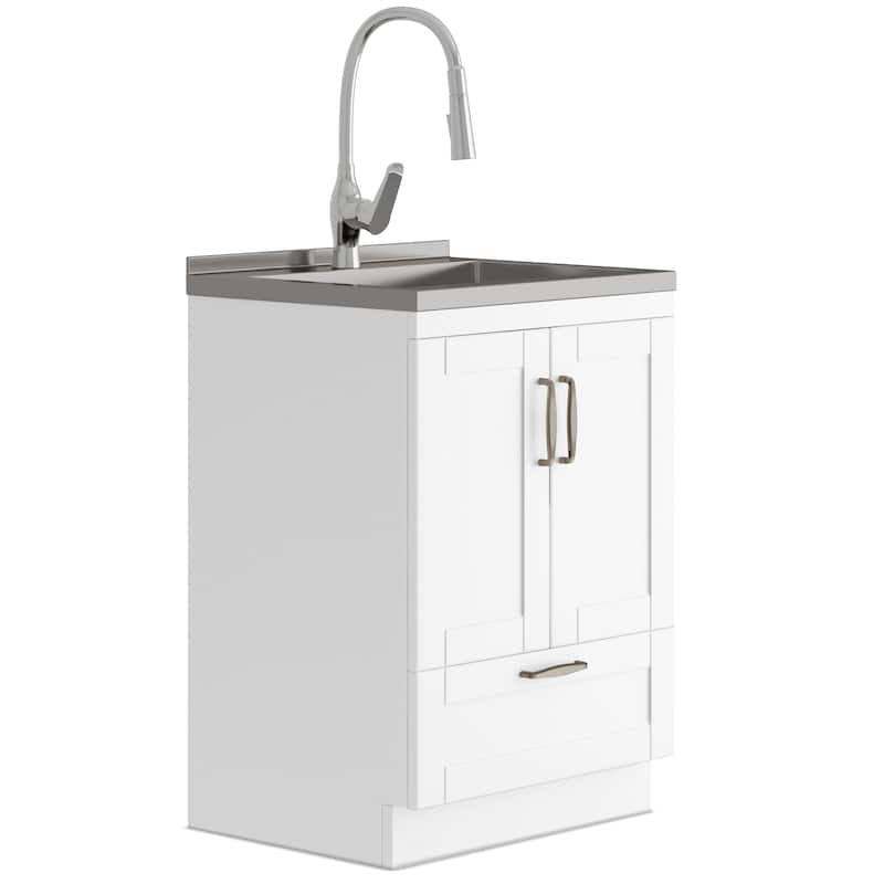 WYNDENHALL Alma Transitional Deluxe Utility Sink & Cabinet