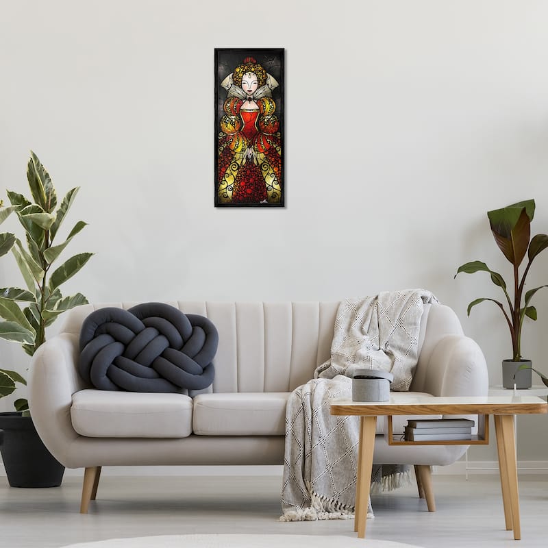 Stupell Royal Elizabeth I Portrait Framed Giclee Art Design By Mandie Manzano