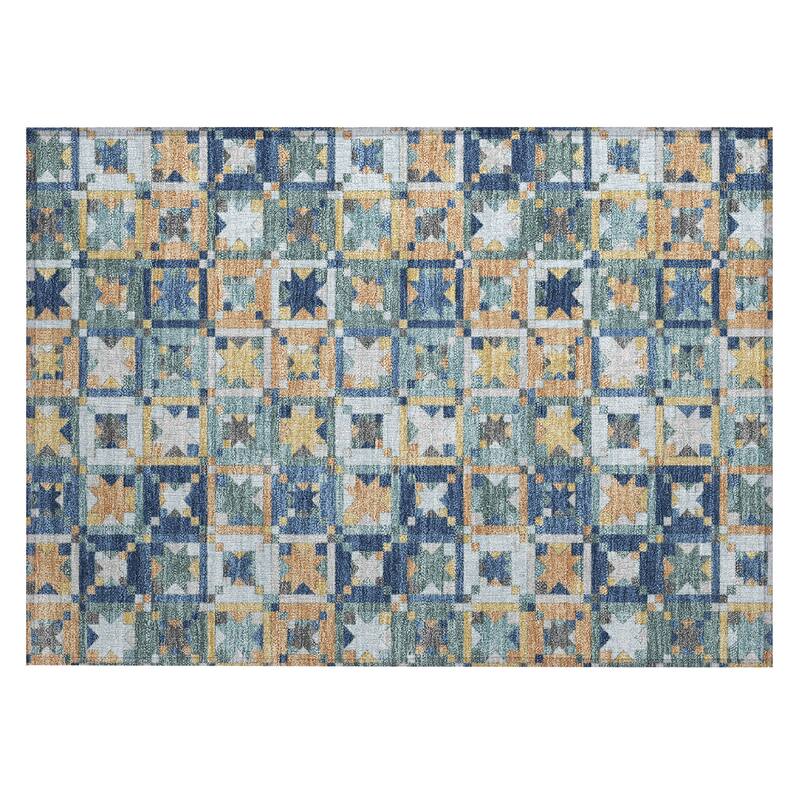 Machine Washable Indoor/ Outdoor Global Goddard Chantille Rug
