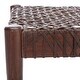preview thumbnail 26 of 29, SAFAVIEH Bandelier Wood and Leather Bench. - 47" W x 16" D x 19" H