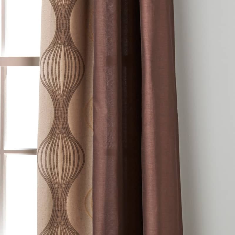 Nanshing Daniella Light Filtering Grommet Curtain Panel Pair - 37" x 84"