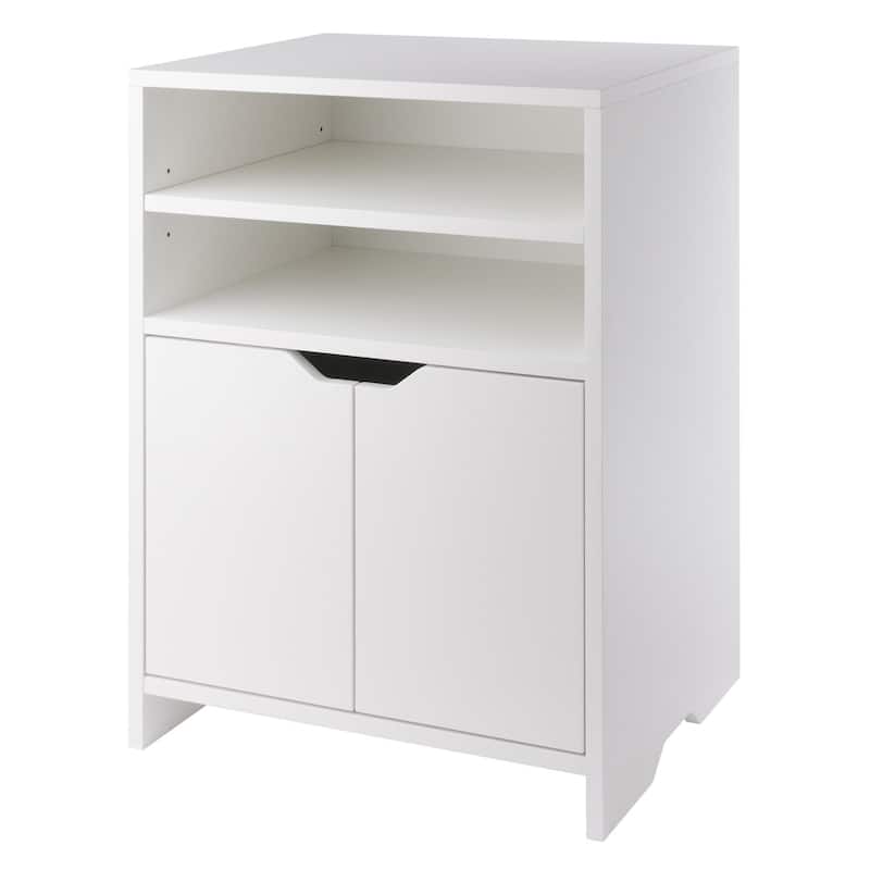 Open Shelf Storage Cabinet - 26.25" - White
