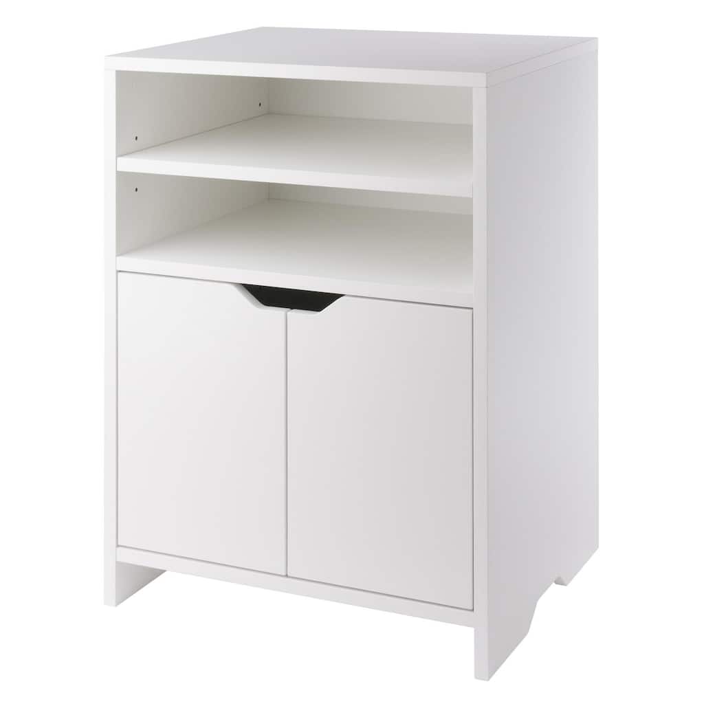 Open Shelf Storage Cabinet - 26.25" - White
