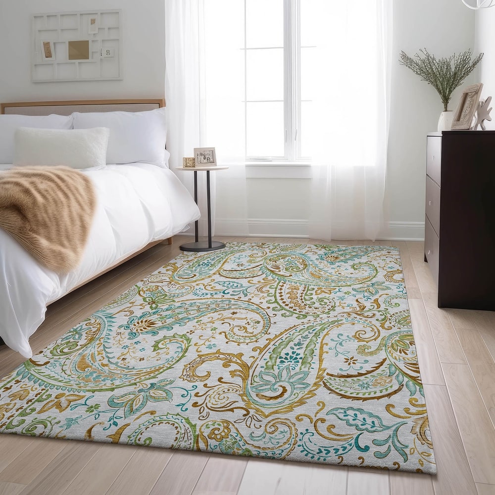 Premium Washable Super Soft Traditional Paisley Mayfield Rug