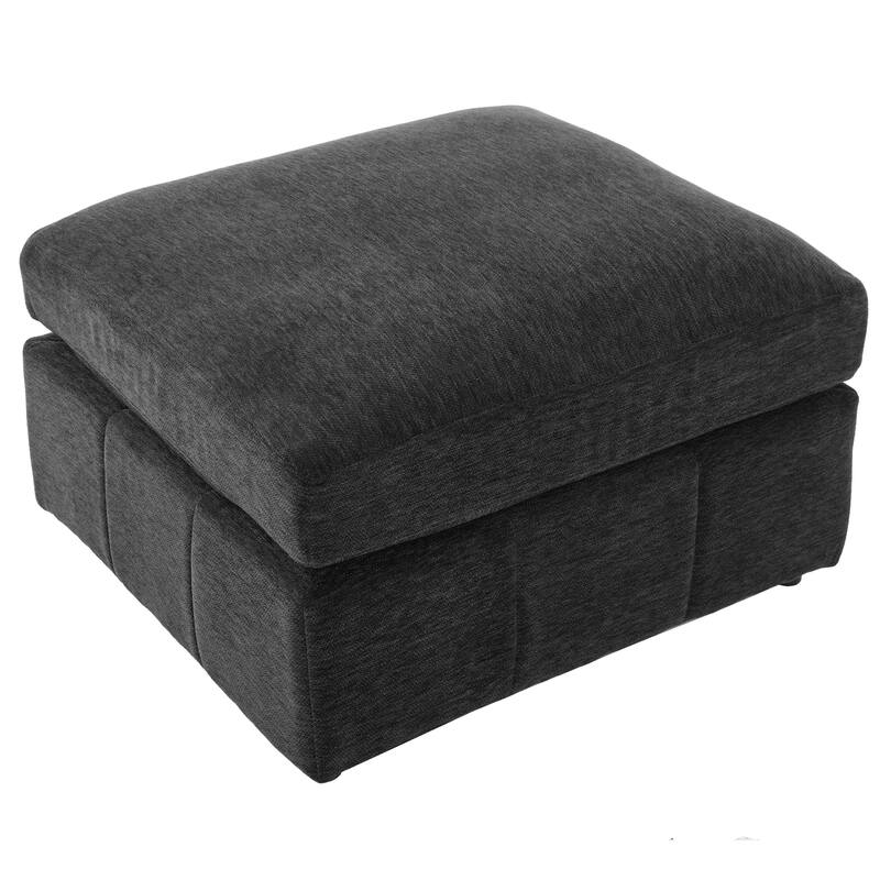 Modern Sectional Sofa Modular Sofa U-shaped L-shaped Sofa with a Movable Ottoman and Two USB Ports and a Phone Holder