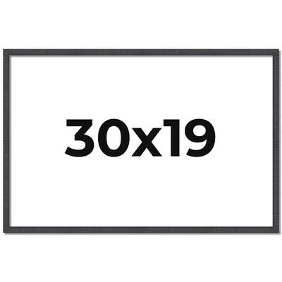 30x19 Frame Brown Solid Wood Picture Frame - Complete Modern Photo