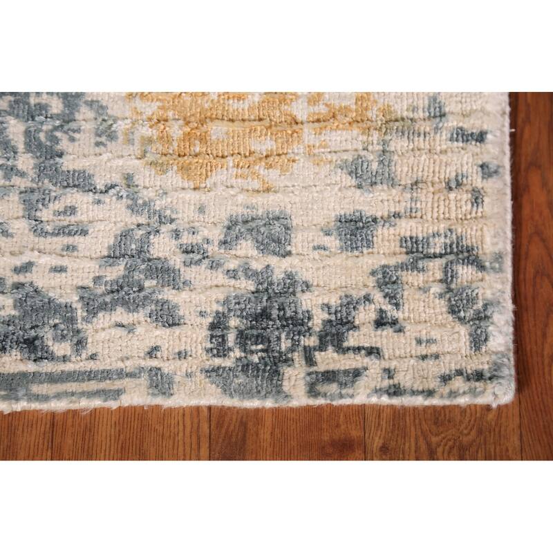 Multicolor Abstract Modern Foyer Foyer Rug Handmade Wool Carpet - 2'0"x 3'0"