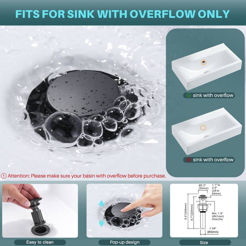 WOWOW 8 in. Widespread Double Handle Bathroom Faucet with Pop-Up Drain