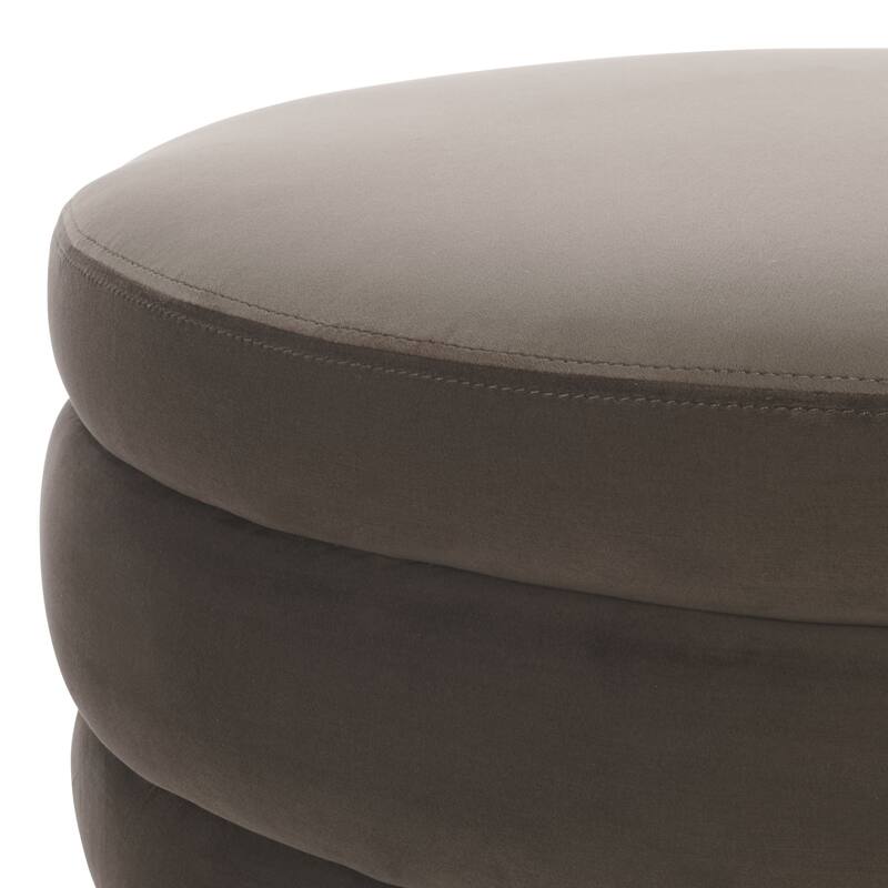 SAFAVIEH Rohan Upholstered Layered Cocktail Ottoman, Fully Assembled
