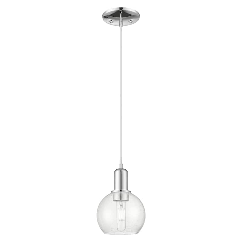Innovations Lighting Endless Possibilities Arcadia - Athens - 1 Light 6" Cord Hung Mini Pendant - Polished Chrome/Seedy