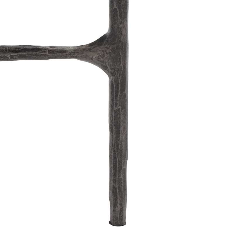 SAFAVIEH Couture Wubke Forged Metal Tall Round End Table, Fully Assembled - 12"W x 12"D x 24"H