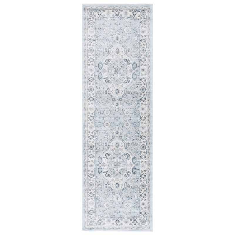 SAFAVIEH Isabella Roxann Traditional Oriental Rug - 2'2" x 7' Runner - Blue/Creme