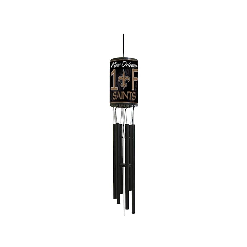 NFL Wind Chime, #1 Fan with Team Logo, New Orleans Saints