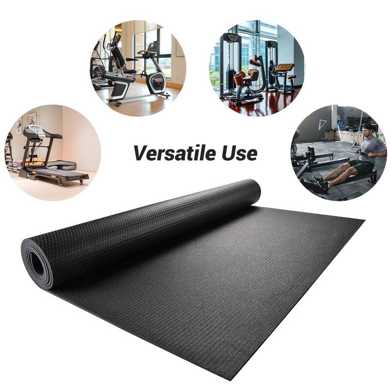 Exercise Equipment Mat 6'x3' Non Slip Fitness Mat Treadmill Mat