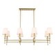 preview thumbnail 9 of 14, Uttermost Arques 8 Light Linear Chandelier - 48"W x 18.125"D x 14.5"H