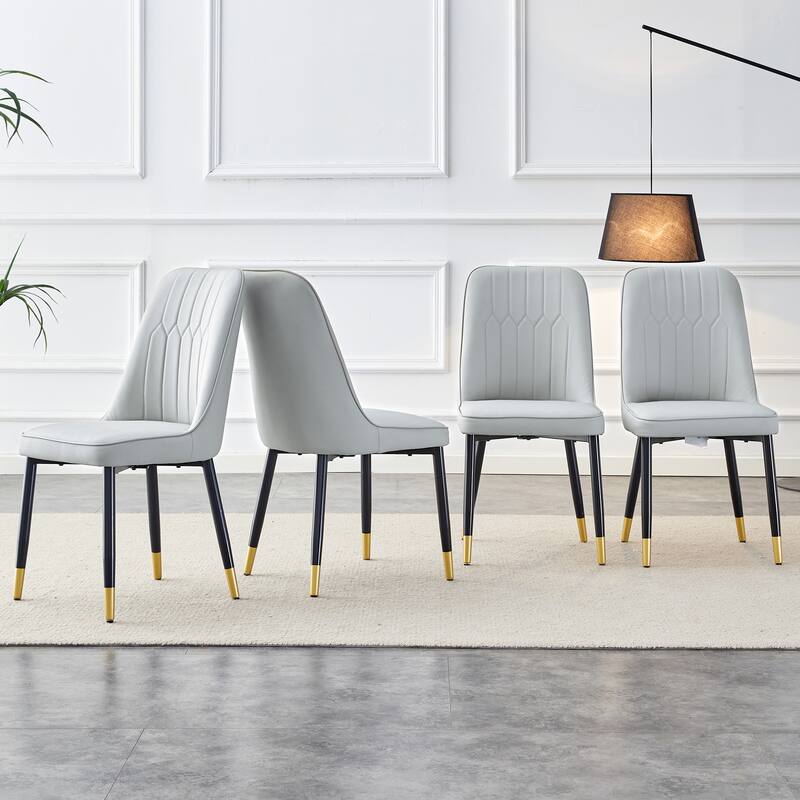 Modern PU Leather Dining Chair ,Set of 4