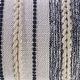 preview thumbnail 3 of 6, Seashore Braided Nautical Stripe Cotton Blend Throw Pillow