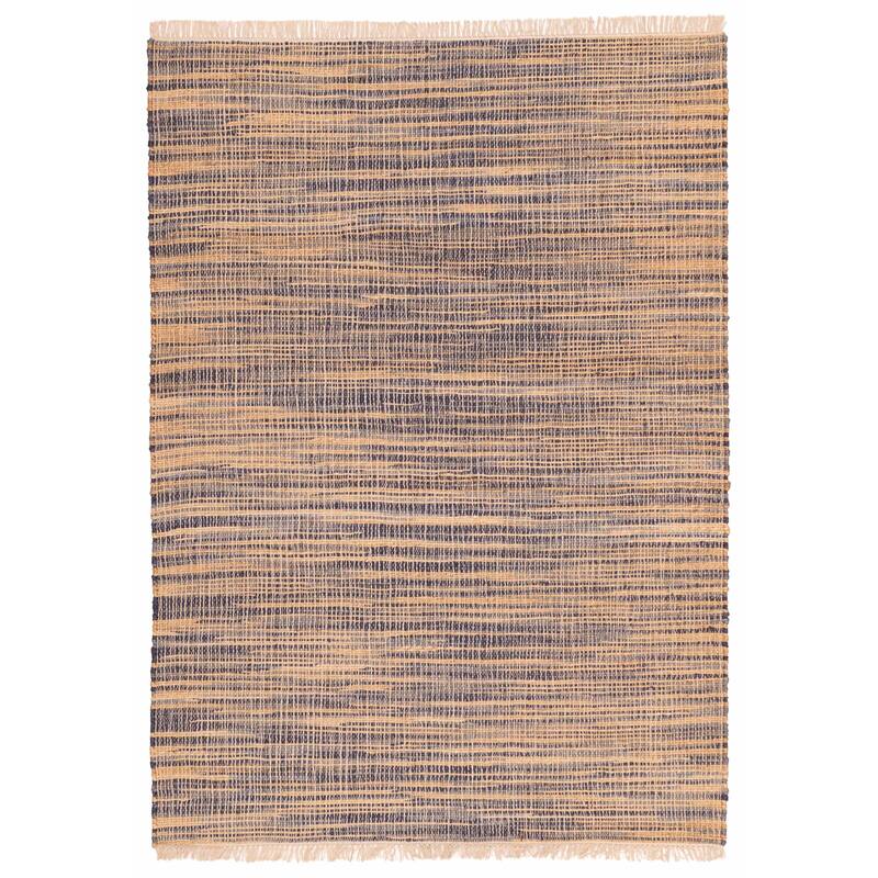 ECARPETGALLERY Flat-Weave Palas Denizli Tan Jute Kilim - 5'4 x 7'5