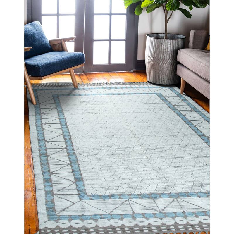 Home Decor Ivory Hand-Knotted Wool Contemporary Marrakech Handspun Area Rug. Elegant and Timeless Rug for Living Room, Bedroom