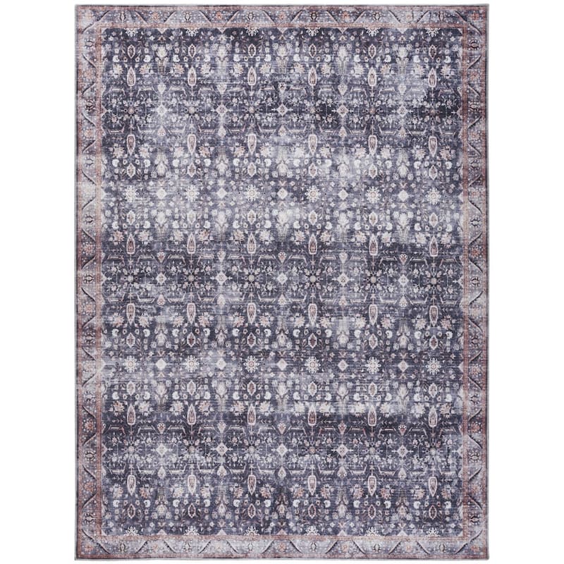 Niza Power Loomed Distressed Non Skid Area Rug By HomeRoots - 9' x 12'