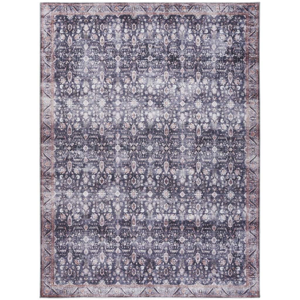 Nohis Power Loomed Distressed Non Skid Area Rug By HomeRoots - 8' x 10'