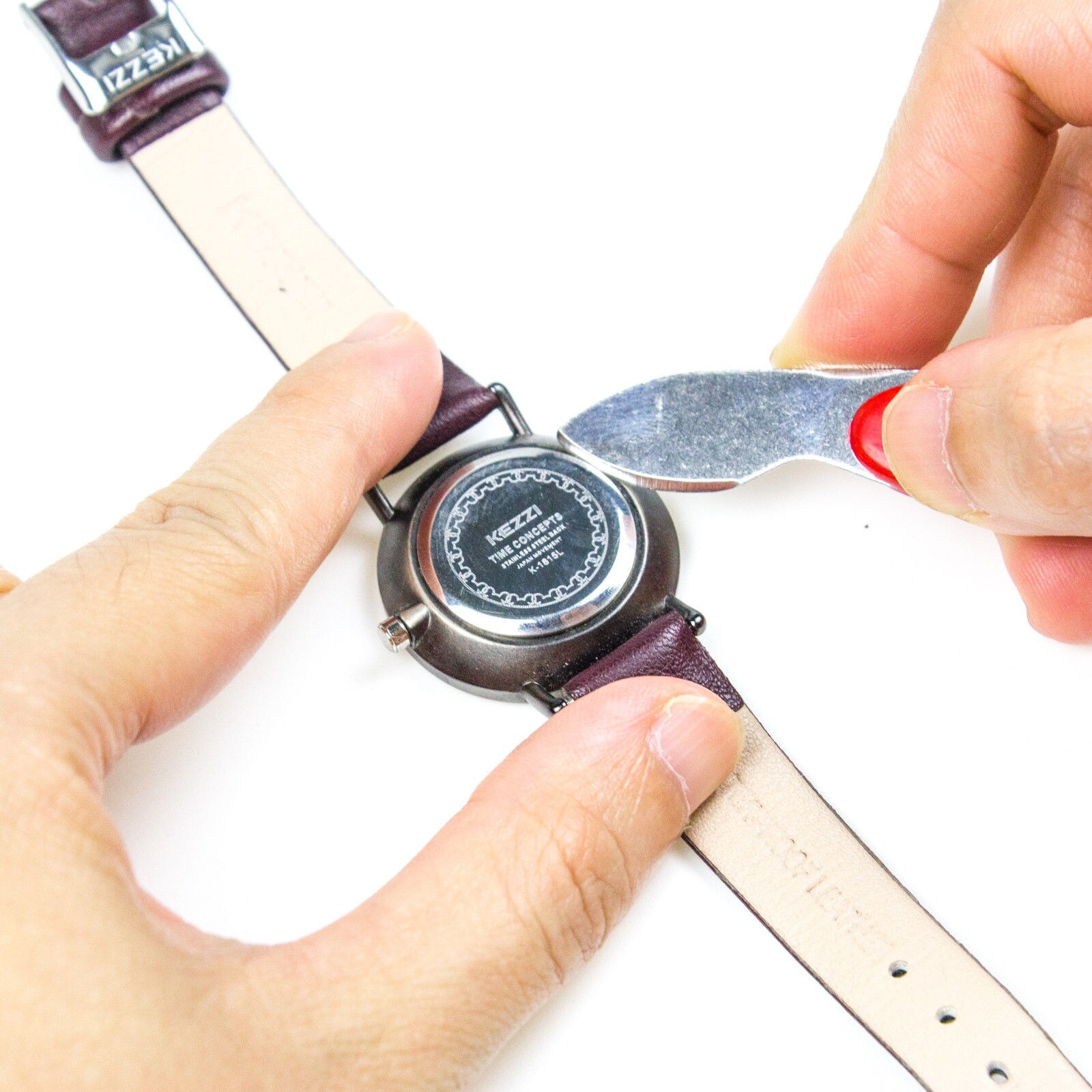 time concepts stainless steel case back