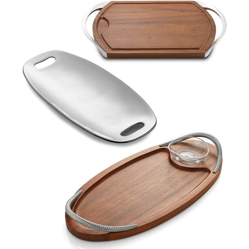 Nambe Carve and Serve Station - 22 inches