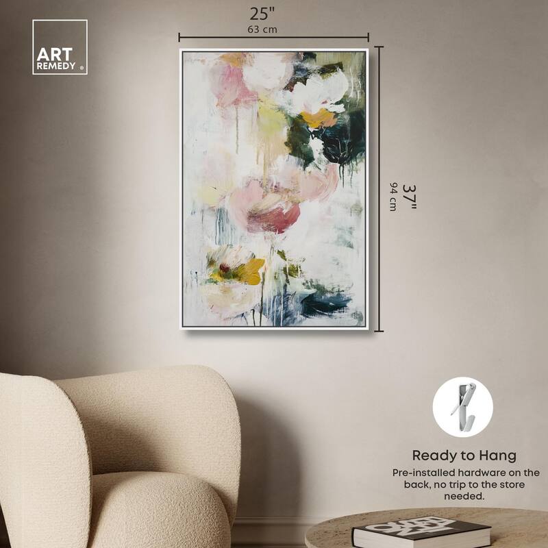 Dripping Colors IV Canvas by Art Remedy