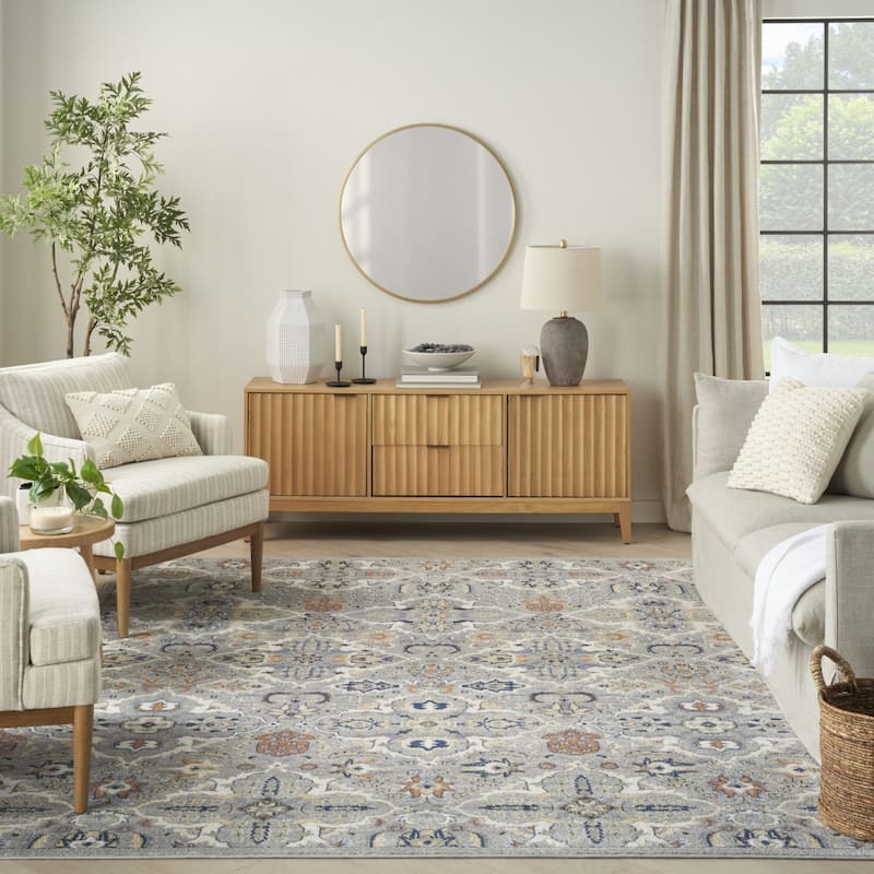 Power Loomed Floral Area Rug - 118