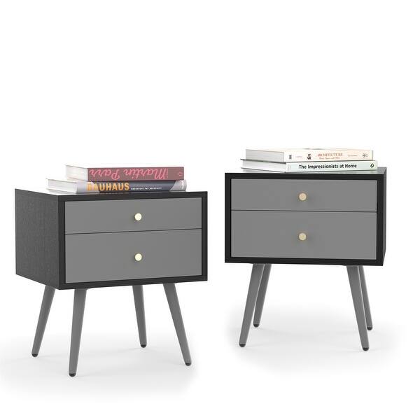Modern Bedside Tables Set of 2 Bed Bath & Beyond 36509350